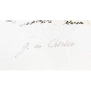 GIORGIO DE CHIRICO
Volo, 1888 - ... 