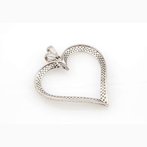 Diamonds heart shape pendant ; ; ... 