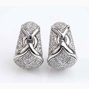 Diamonds earrings, manifacture BVLGARI ; ; ... 