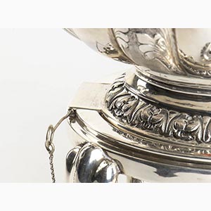 Italian 800/1000 silver tea kettle ... 