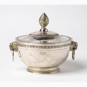 Italian 833/1000 silver sugar bowl - Naples ... 