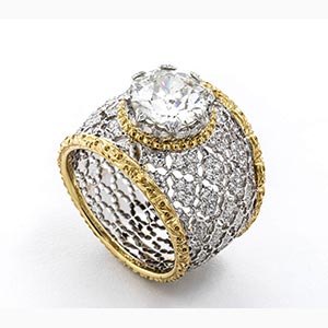 Vintage diamond ring - manifacture ... 