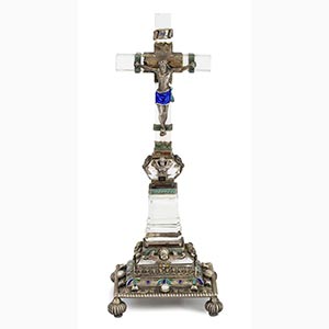 Austro-Hungarian silver crucifix - ... 