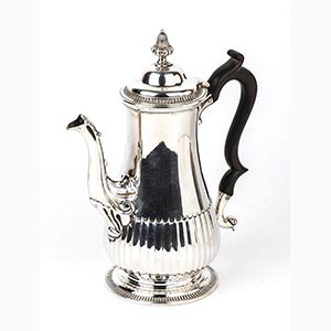 Sterling silver English coffee pot -  London ... 