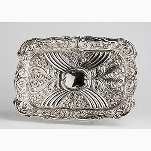 English sterling silver dressing tray - ... 