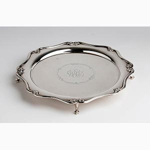 Salver inglese in aregnto 925/1000 - ... 