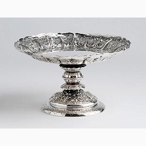 English Victorian sterling silver pedestal ... 