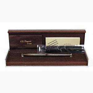 S. T. Dupont, sterling silver ballpoint pen; ... 