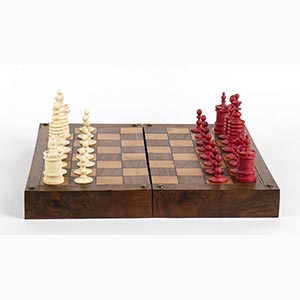 English bone chessboard - 19th ... 