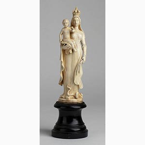 German ivory carving of the Virgin and Child ... 