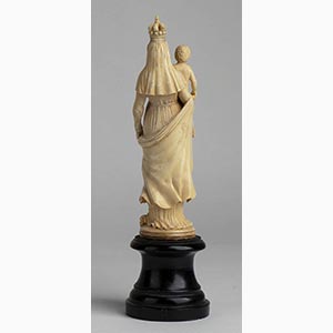 German ivory carving of the Virgin ... 