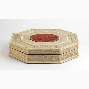 Russian ivory box for card games - ... 