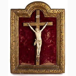 French ivory crucifix - 19th Century; ; ... 