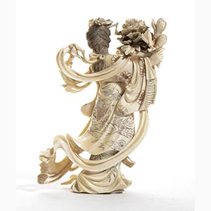 Chinese ivory carving depicting He ... 