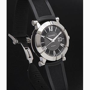 TIFFANY & Co. ATLAS, steel wristwatch; ; ... 