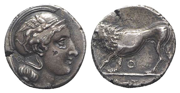 Northern Lucania, Velia, c. 340-334 BC. AR ... 