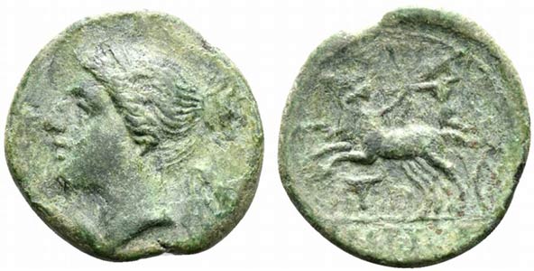 Bruttium, The Brettii, c. 211-208 BC. Æ ... 
