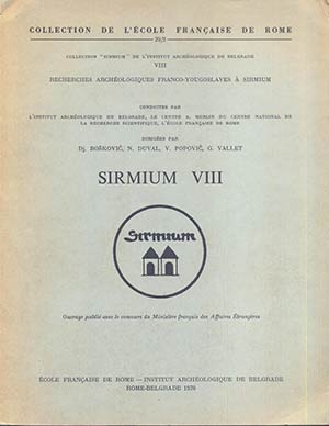 A.A.V.V. – Sirmium VIII  Etude de ... 