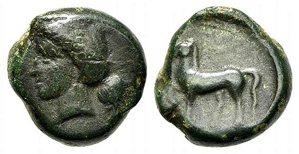 Sicily, Eryx, 4th century BC. Æ (16mm, ... 