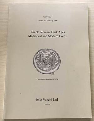 Vecchi Italo. Nummorum Auctiones 1. Greek, ... 