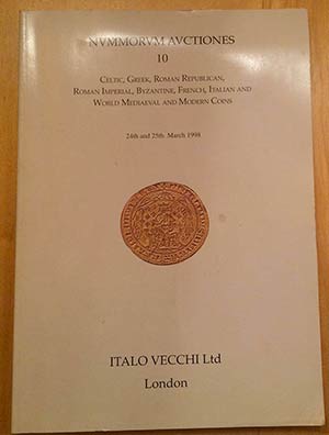 Vecchi Italo. Nummorum Auctiones 10. Celtic, ... 