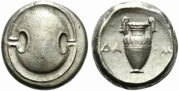 Boeotia, Thebes, c. 379-368 BC. AR Stater ... 