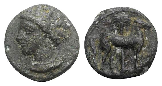 Carthage, c. 400-350 BC. Æ (15mm, 2.39g, ... 