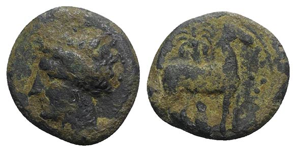 Carthage, c. 400-350 BC. Æ (15mm, 2.38g, ... 