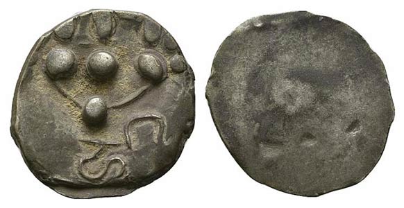 India, Sind, c. 5th-6th century. AR Drachm ... 
