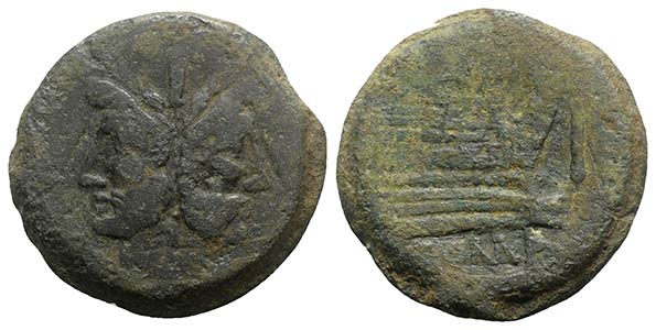 VAL series(?), Rome, c. 169-158 BC. Æ As ... 