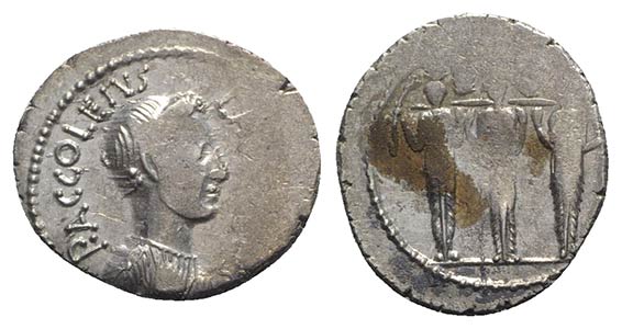 Roman Imperatorial, P. Accoleius Lariscolus, ... 