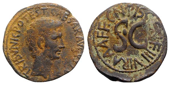 Augustus (27 BC-AD 14). Æ As (27mm, 11.91g, ... 