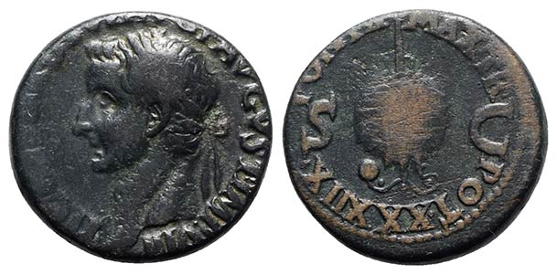 Tiberius (14-37). Æ As (27mm, 10.03g, 12h). ... 