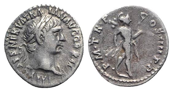 Trajan (98-117). AR Denarius (20mm, 2.78g, ... 