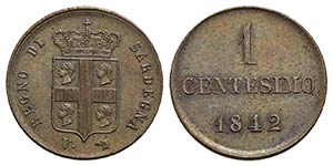 Carlo Alberto (1831-1849) - Centesimo - 1842 ... 