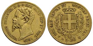 Vittorio Emanuele II (1849-1861) - 20 Lire - ... 