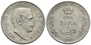 Somalia - Rupia - 1910 - AG R Pag. 958; ... 