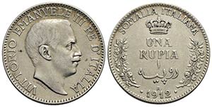 Somalia - Rupia - 1912 - AG R Pag. 959; ... 