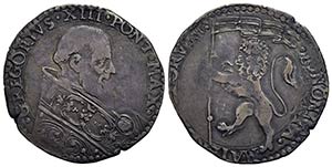 BOLOGNA - Gregorio XIII (1572-1585) - Bianco ... 