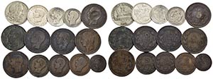Estere - GRECIA - Lotto di 14 monete di cui ... 