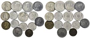 Savoia - Albania - Lotto di 15 monete - Varie