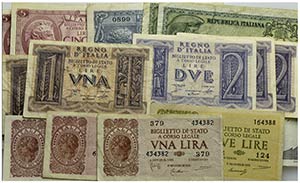 Cartamoneta-Italiana - Lotto di 24 banconote ... 