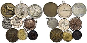 Medaglie - Lotto di 9 medaglie di modulo ... 