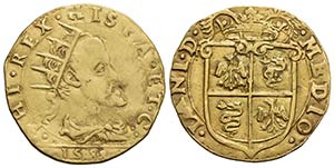 MILANO - Filippo II (1554-1598) - Doppia - ... 