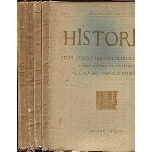 A.A.V.V. -  HISTORIA. Studi storici per ... 