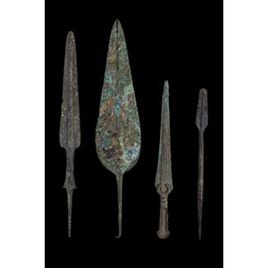 COLLECTION OF 4 LURISTAN WEAPONS 1 dagger ... 
