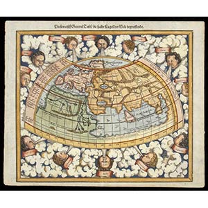 Ptolemaic planisphere by Sebastian MUNSTER ... 