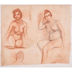 Studies for a Female Nude is an original ... 