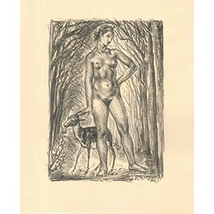 Nude In The Wood is an original lithograph ... 