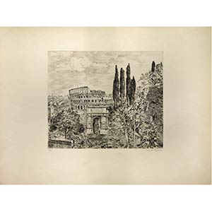 View of Rome is an original artwork realized ... 